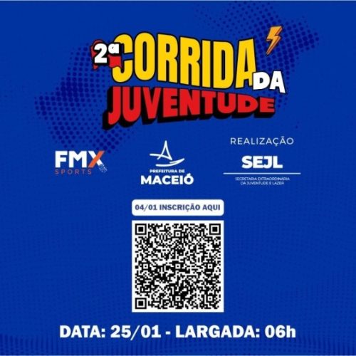 Prefeitura de Maceió realiza 2ª Corrida da Juventude no dia 25 de janeiro